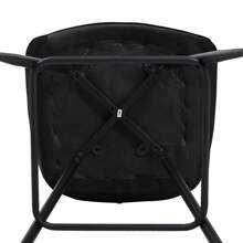 CLIPOP Bar Stools Set Of 2, Velvet Thick Padded Kitchen Breakfast Bar Chairs With Armrest And Footrest, High Back Breakfast Bar Stools For Home Kitchen Island Counter - Black - View 10