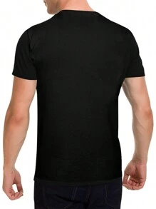 Happy 18Th Birthday To Me, Men's Round Neck Short Sleeved T-Shirt, Comfortable And Breathable Top, Casual Style Series - Black - View 2