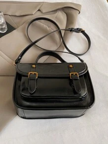 Vintage stijl handtas met handvat, grote capaciteit werk/reis/winkeltas schoudertas