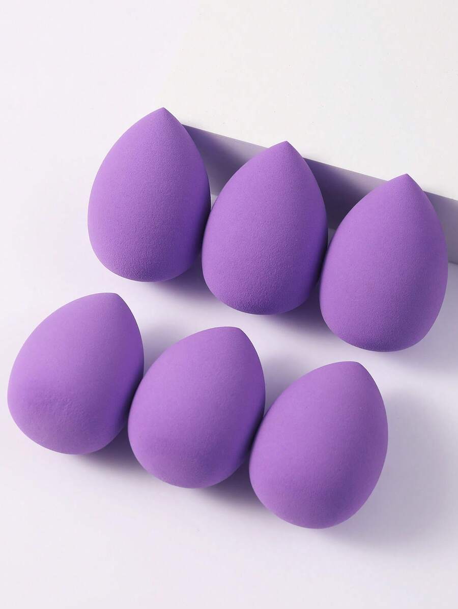 6pcs Makeup Sponges, Suitable For Cream And Powder Concealers, Loose Powder And Other Cosmetics Application - Multicolor - View 1