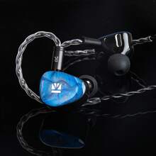 KBEAR KB02 In Ear Monitor, Colorful Hybrid 1DD Bone Conduction IEM In Ears Wired Earbuds Bass With 0.78 2Pin 4N OFC Cable 3.5mm Plug Cable For Gaming Singers Musicians - Màu xanh lam - Xem 5