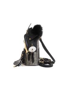 FION X Maison Promax Mochila Lindo Bolso - Negro - Ver 4
