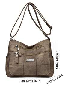 Soft PU Leather Handbags And Purses Multi-Pocket Luxury Designer Ladies Shoulder Crossbody Bag High Quality Brand Messenger Bag