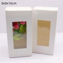 10 pezzi di scatole di carta bianca/kraft/regalo di varie misure da 5/6/7/8/9 cm, scatole per caramelle da matrimonio