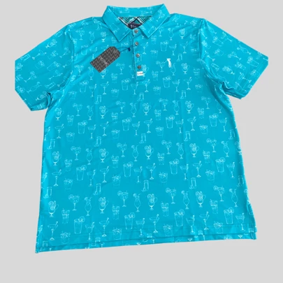 Playera tipo Polo para Golf, estampada full print