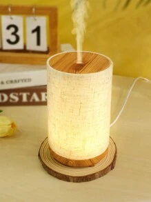 1 Stück Tuch + Holzmaserung Luftbefeuchter mit Aromatherapie Diffuser - Fügt ätherische Öle hinzu, reinigt die Luft und schaltet sich automatisch aus ohne Wasser für eine entspannende Atmosphäre. Perfekt als Dekoration für Zuhause, Zimmer, Schlafzimmer, Büro und Reisegeschenke