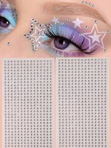 Party Joy 1个夹式鼻钉，假鼻环，无需穿孔鼻钉，粘性鼻钉，假鼻钉，银色面部宝石，粘性面部饰品，眼部饰品，2毫米，2.5毫米，3毫米 - 彩色 - 查看 3