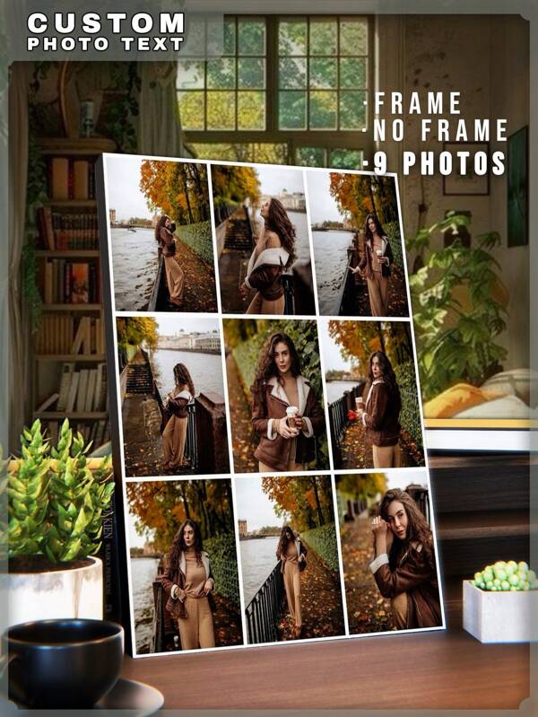 1 pièce Impression de photos personnalisées sur canevas - Impressions sur canevas avec vos photos sur un art mural personnalisé pour la chambre, le salon, le mariage, le bébé, l'animal de compagnie, la famille, l'amour, le couple, l'ami, l'image, la photo, l'art mural encadré, le cadeau, le cadeau pour le meilleur ami, le cadeau pour la famille, les cadeaux d'anniversaire, le cadeau pour la famille/l'ami/la petite amie/le petit ami, la Saint-Valentin, la décoration de la Saint-Valentin, la remise des diplômes, multifonctionnel, anti-moisissure, moderne, pour les anniversaires, pour les anniversaires, pour le pendaison de crémaillère, pour la remise des diplômes, la cuisine, la salle à manger, la chambre, le bureau, le salon, la maison, le jardin, la salle de thé, la décoration intérieure, l'impression graphique