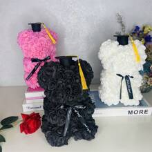 1 件玫瑰熊与医生帽创意毕业礼物，毛绒泰迪熊适合派对、周年纪念、生日、毕业典礼 - 多色 - 查看 7