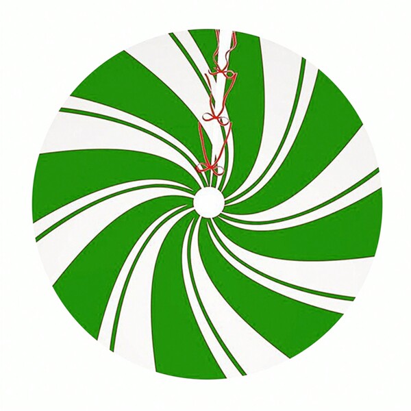 Christmas Tree Collar, Christmas Peppermint Pattern Christmas Tree Ring For Christmas Artificial Trees, Christmas Tree Skirts