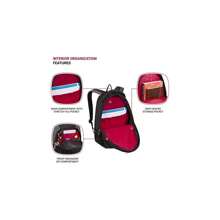 SwissGear 1186 Travel Gear Lightweight Bungee Backpack - Black/Grey1 - View 4