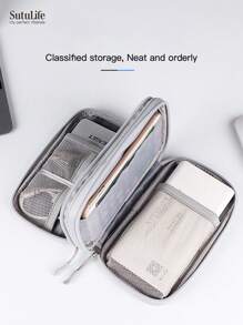 Bolsa organizadora electrónica, organizador electrónico portátil y a prueba de agua- Accesorios de viaje a China- Estuche de almacenamiento universal para cables, teléfonos celulares, batería externa