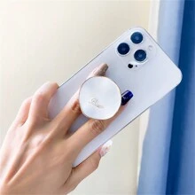 1 Pieza Soporte simple de metal para teléfono móvil con sensor avanzado, con AMOR, retráctil, estable y compatible con iPhone y Android. Regalo para cumpleaños, familia y amigos. Accesorios para teléfono, agarre y soporte para teléfono.