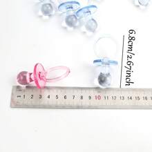 10pcs Baby Shower Pacifiers Necklace Acrylic Baby Pacifiers Party Favors Pacifiers Charm Pacifiers Necklace For Baby Shower Party Decorations Table Scatter, Baby Shower Family Decorations Gifts