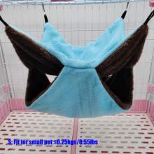 1 pieza Saco de dormir de doble capa de felpa suave de coral en unicolor, adecuado para hámsteres, planeadores, ardillas y otras mascotas trepadoras pequeñas para descansar y dormir, desmontable y lavable, con opciones de multicolor y tamaño, aplicable para otoño/invierno - Multicolor - Ver 14