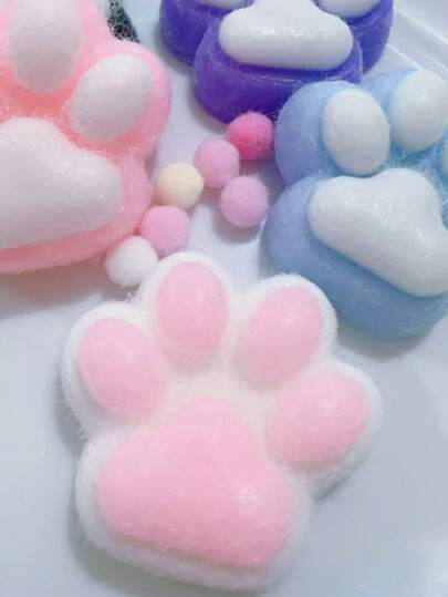 1/2/4个装软猫爪捏捏乐玩具，解压玩具，节日玩具，生日、万圣节、圣诞节填充物，新年礼物，情人节礼物