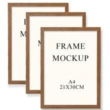 SURELIFE 1/3 piezas Marco de madera MDF de 30X40cm (A4) para decoración del hogar, dormitorio y sala de estar. Marcos de fotos y cuadros para colocar sobre mesa o colgar en la pared.