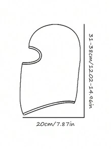 1 件装 A-Z 字母印花儿童户外防紫外线面罩，透气拉法帽头盔内衬，适合青少年 - 黑色 - 查看 6