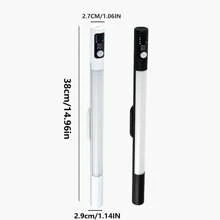 Đèn cảm biến chuyển động trong nhà, Đèn ngủ không dây, Hiển thị thời lượng pin theo thời gian thực, Đèn ngủ không dây, Đèn tủ chạy bằng pin, Sạc USB-C, Tự động tắt - trắng - Xem 2