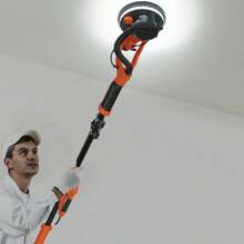 Homasis Electric Foldable Drywall Sander 750W Variable Speed W/Automatic Vacuum & Lights - US A Type Plug(110-127V) - View 4