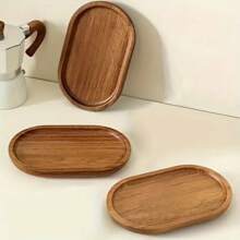 1/2/3pcs, High-Quality Multifunctional Acacia Wood Coasters, Wooden Tray - With Grooves That Do Not Leak Water, Perfect For Holiday Afternoon Tea Time, Ideal For Kitchens, Restaurants, And Cafes | Cheese, Bread, Fruits, And Vegetables | Perfect For Valentine's Day, Gatherings, And Holiday Decoration And Gift Giving