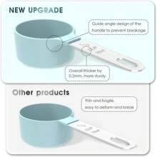 Measuring Cups & Spoons Set, Stackable Cups And Spoons, Nesting Measure Cups With Stainless Steel Handle, Kitchen Gadgets For Cooking & Baking (Black) - Multicolor - View 2