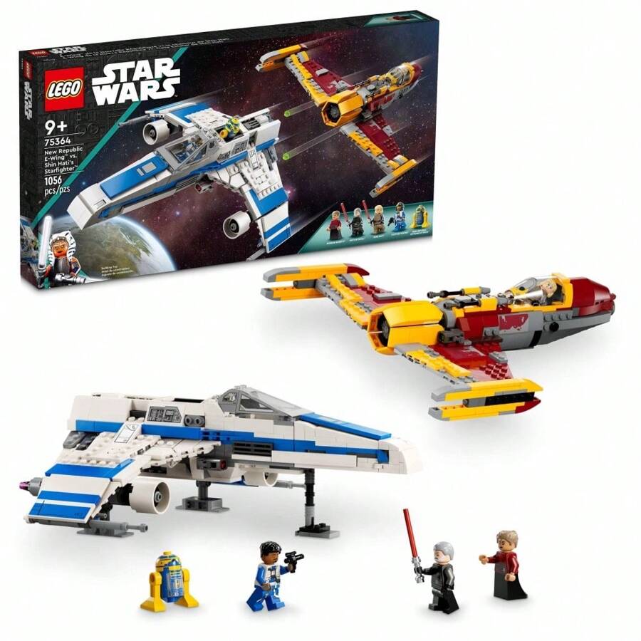 Star Wars: Ahsoka New Republic E-Wing Vs. Shin Hati's Starfighter 75364 Star Wars Playset Based On The Ahsoka TV Series, Show Inspired Building Toy For Ahsoka Fans Featuring 5 Star Wars Figures - 彩色 - 查看 1