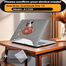 Có 4 mẫu hoạt hình để lựa chọn và đi kèm với miếng bảo vệ bàn phím. Tương thích với vỏ máy tính MacBook Air Pro, vỏ máy tính 13/14/15/16 inch và đi kèm với miếng bảo vệ bàn phím - Nhiều màu - Xem 29