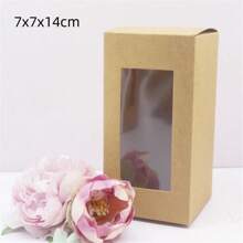 10 pezzi di scatole di carta bianca/kraft/regalo di varie misure da 5/6/7/8/9 cm, scatole per caramelle da matrimonio