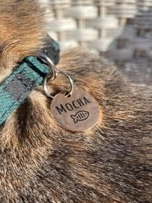 Customizable Pet Tags For Cats, Dogs & Collars, Engraved Cat Tags, Fish-Shaped Cat Tags, Funny Cat Tags, Cat Address Tags, Personalized Key Chains