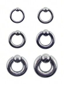 MEISILL 1pc Heavy Duty Thick Stainless Steel Nose Spring Hoop Cartilage Circular Ring, Unisex Everyday Wear