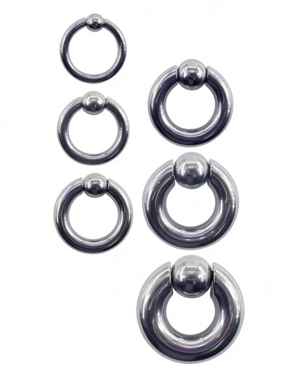 MEISILL 1 件重型厚不锈钢鼻弹簧环软骨圆环，男女通用日常佩戴