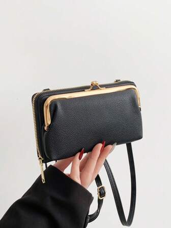 Litchi Texture Long Women Wallet Multi-Function Fashion Clutch Shoulder Crossbody Mini Coin Bag Gifts Cross Body Bag Women Wallet Women For Women Wallet Purse Wallet