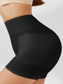 Women High Waist Butt Lifter Shapewear Shorts With Removable Padded Sponge Push Up Control Panties