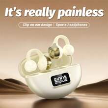 S19 Ear Clip Air Conduction Open Type, TWS Wireless Earphones Bluetooth 5.4, Sports Earphones With Touch Control, Voice Call Noise Reduction, Compatible With Mobile Phones - Màu tím - Xem 7