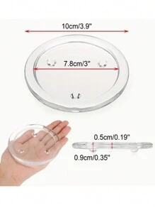 1 szt. Przezroczysty szklany świecznik, okrągła taca do serwowania, świecznik na świece filarowe, kreatywna dekoracja domu na wesela, impreza, aromaterapia, najlepsze prezenty, dekoracja Rama