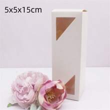 10 pezzi di scatole di carta bianca/kraft/regalo di varie misure da 5/6/7/8/9 cm, scatole per caramelle da matrimonio