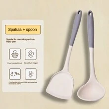 1/2/3/4 zestaw Szara Biała Silikonowa Łopatka Łyżka Do Zupy Zestaw Patelnia Nieprzywierająca Narzędzia Kuchenne Zestaw Do Gotowania w Kuchni