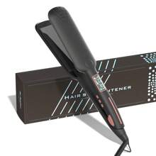 1pc Professional Wide Ceramic Plate Hair Flat Iron With LCD Display Hair Straightener