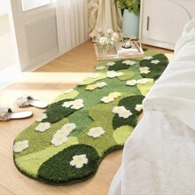 1PC Bathroom Rugs Fresh Style Comfortable Bedroom Rug Anti-Slip Water Absorption Mat For Bath Home Decor - Hoa núi nở rộ - Xem 3
