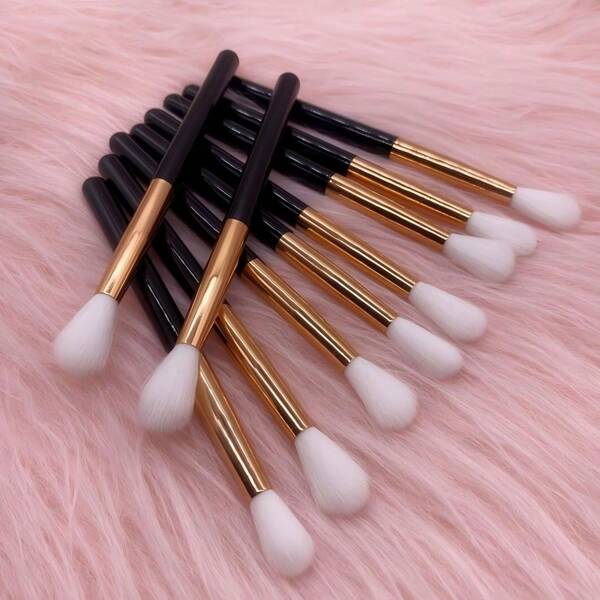 10 Stücke/6 Stücke/2 Stücke weiche und flauschige Wimpern-Shampoo-Bürsten, geeignet zum Waschen, Verlängern, Reinigen von Wimpern, Dusche, Make-up Wimpern- & Lidschatten-Pinsel Set