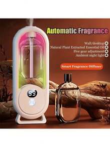 1pc Home/Hotel Use Aroma Diffuser Humidifier Automatic Mister; For Bedroom, Bathroom; Aromatherapy Mist Maker (Includes 4 Essential Oils)