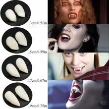 THATBOY 2 PIEZAS/SET Dientes de vampiro, dientes de hombre lobo, utilería para cosplay, decoración para fiesta de Halloween, accesorio de disfraz
