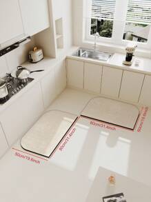 1pc Bathroom Mat, Entrance Rug, Silica Gel Absorbent Mat, Quick Dry, Soft, Anti-Slip Washroom Floor Mat, Home Decor - Multicolor - View 15