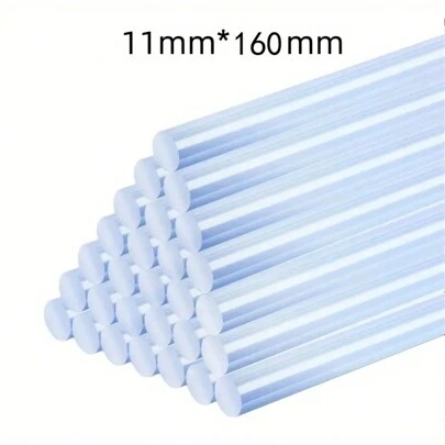 Transparent smältlimstift, 11*160 mm/0,43*6 tum, limstift med hög viskositet, DIY limpistol limstift för fabriker och verkstäder och entreprenörer