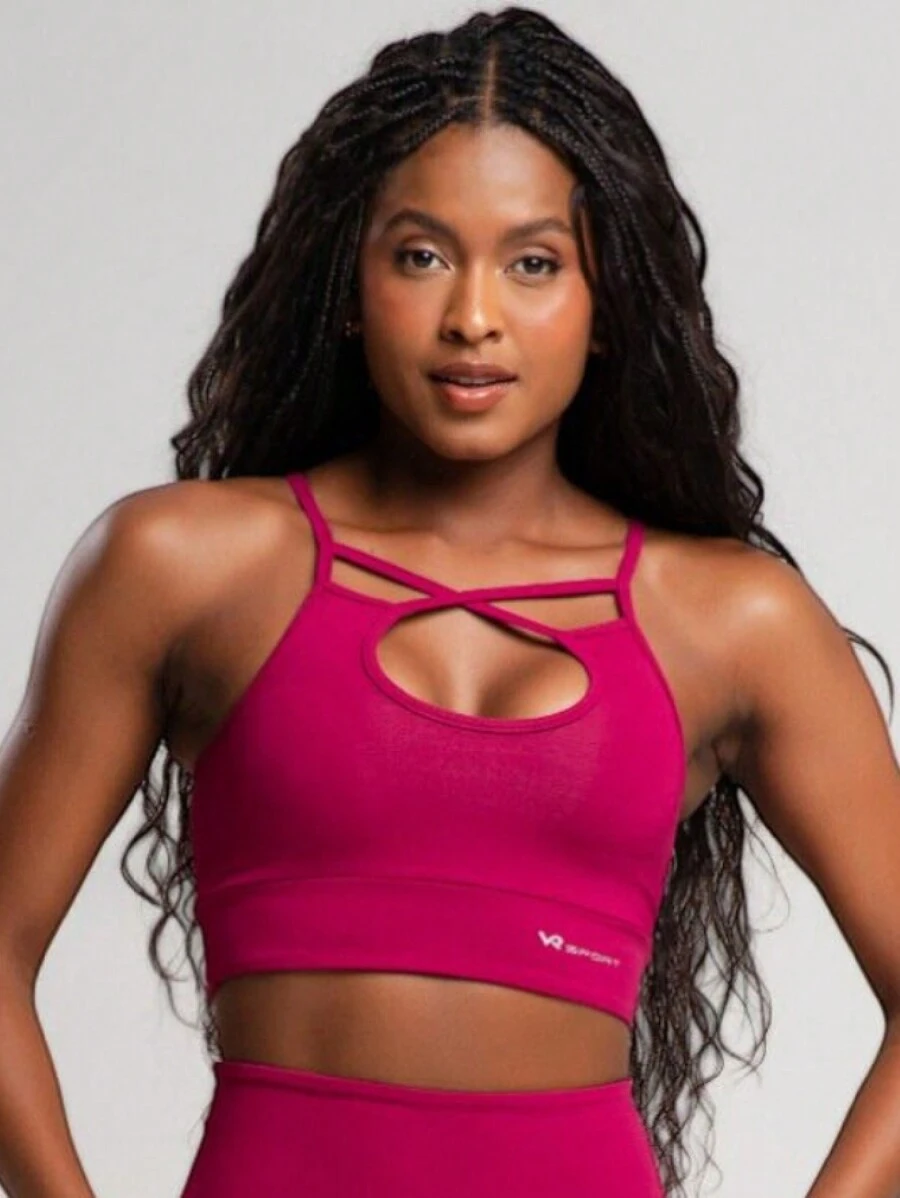 Women Sports Tees & Tanks - Màu Hồng Tươi - Xem 1