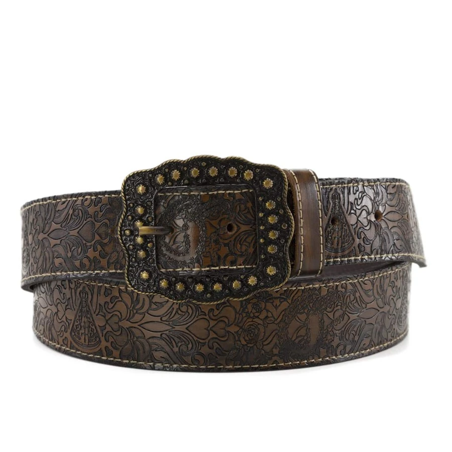 Unisex Country Belt With Removable Buckle And Our Lady Of Aparecida Print - Lạc đà - Xem 1