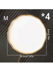 1 件陶瓷盘子，适用于家庭、客厅、餐厅、厨房牛排盘、西式托盘，适用于谷物、蔬菜、肉类、面包，适用于户外、婚礼、派对、礼物、生日 - 彩色 - 查看 19