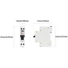 CILIA CILIA Interruttore automatico miniaturizzato 4 pezzi, DPN 1P+N 220V 1 modulo, 4,5KA 30MA C6/10/16/20/25/32