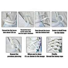 1 Pair Braided Rope Shoelaces, Thickened 1cm Round Solid Color 3-Strand Rope, For Shoes, Bags, Apparel Decor